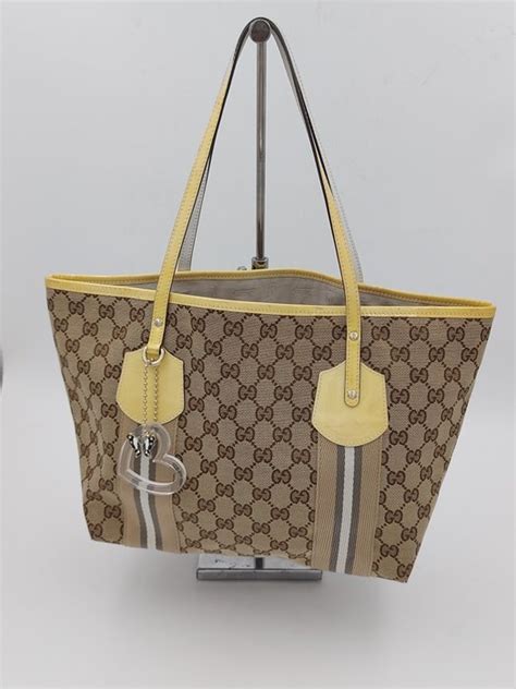 gucci jolie tote|GUCCI Monogram Web Medium Jolie Tote Yellow.